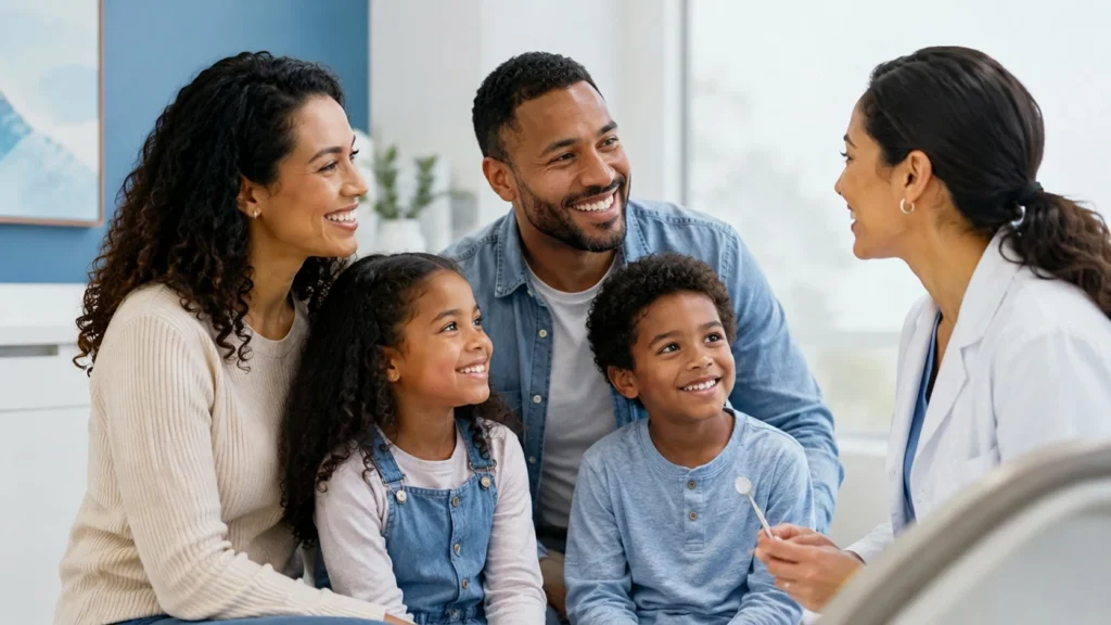Família sorrindo